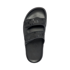 Dép MLB Chunky Bouncer Two Strap New York Yankees Black