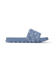 Dép MLB Mounder Denim Monogram Slide New York Yankees Blue
