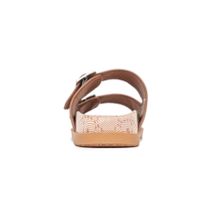 Dép MLB Double Slide Jacquard Diamond Monogram Boston Red Sox Beige