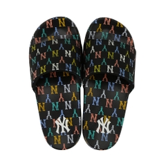 Dép MLB New Mound Monogram New York Yankees Black