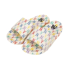 Dép MLB New Mound Monogram New York Yankees White