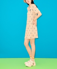 Sandals MLB BigBall Chunky Mask Diamond Monogram Boston Red Sox Cream