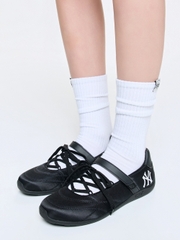 Giày MLB Slick Mary Jane Satin New York Yankees Black