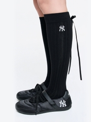 Giày MLB Slick Mary Jane Satin New York Yankees Black
