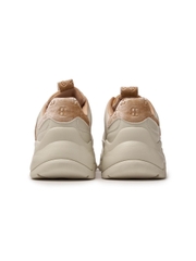 Giày MLB Korea BigBall Chunky Window Velvet Mono Boston Red Sox Brown