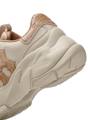 Giày MLB Korea BigBall Chunky Window Velvet Mono Boston Red Sox Brown