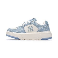 Giày MLB Korea Chunky Liner Denim Mono SL New York Yankees Blue
