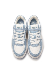 Giày MLB Korea Chunky Liner Denim Mono SL New York Yankees Blue