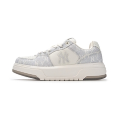 Giày MLB Korea Chunky Liner Denim Mono SL New York Yankees Grey