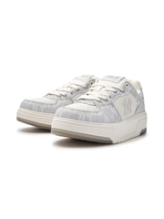 Giày MLB Korea Chunky Liner Denim Mono SL New York Yankees Grey