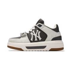 Giày MLB Cổ Cao Chunky Liner Mid Denim New York Yankees Grey