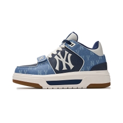 Giày MLB Cổ Cao Chunky Liner Mid Denim New York Yankees Blue