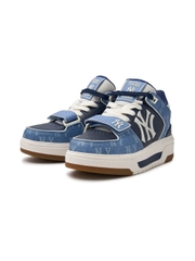 Giày MLB Cổ Cao Chunky Liner Mid Denim New York Yankees Blue