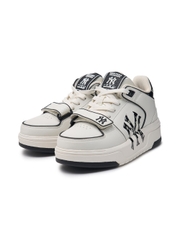 Giày MLB Cổ Cao Chunky Liner Mid Heel Classic Mono New York Yankees Black
