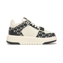 Giày MLB Cổ Cao Korea Chunky Liner Mid Classic Monogram New York Yankees Black