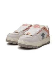 Giày MLB Korea Chunky Liner Wide Saffiano New York Yankees Pink