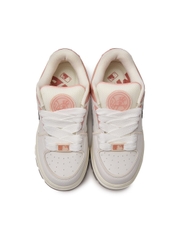 Giày MLB Korea Chunky Liner Wide Saffiano New York Yankees Pink