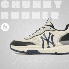 Giày MLB Korea Chunky Runner New York Yankees Black