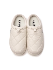 Giày MLB Korea Plush Quilted Mule LA Dodgers Cream