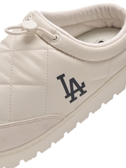 Giày MLB Korea Plush Quilted Mule LA Dodgers Cream