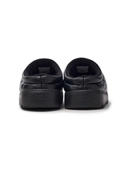 Giày MLB Korea Plush Quilted Mule New York Yankees Black