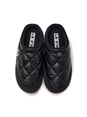 Giày MLB Korea Plush Quilted Mule New York Yankees Black