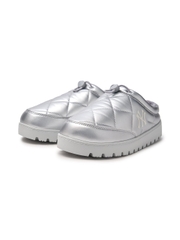 Giày MLB Korea Plush Quilted Mule New York Yankees Grey