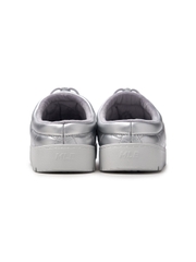Giày MLB Korea Plush Quilted Mule New York Yankees Grey