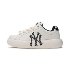 Giày MLB Korea Chunky Classic Base Heel Monogram New York Yankees Black