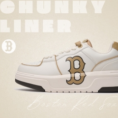 Giày MLB Korea Chunky Liner Boston Red Sox Beige