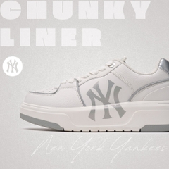 Giày MLB Korea Chunky Liner New York Yankees Gray