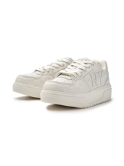 Giày MLB Korea Chunky Liner Embo Mono Cooperstown New York Yankees White