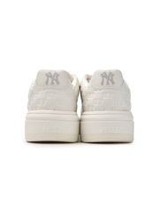 Giày MLB Korea Chunky Liner Embo Mono Cooperstown New York Yankees White