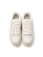 Giày MLB Korea Chunky Liner Embo Mono Cooperstown New York Yankees White