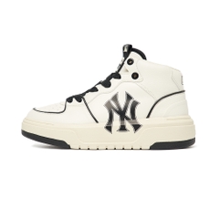 Giày MLB Cổ Cao Chunky Liner High New York Yankees Ivory