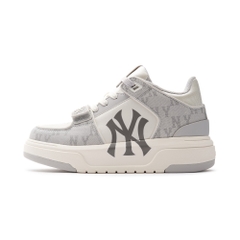 Giày MLB Cổ Cao Chunky Liner Mid Denim New York Yankees Gray