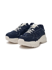 Giày MLB Korea BigBall Chunky Mega Logo Denim New York Yankees Navy