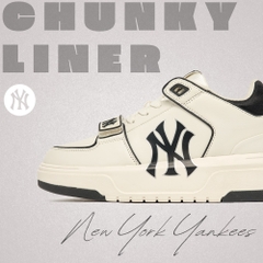 Giày MLB Cổ Cao Chunky Liner Mid New York Yankees Black