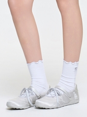 Giày MLB Slick Mary Jane Satin LA Dodgers Silver