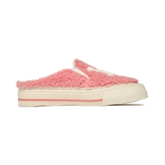 Giày MLB Mule Fleece LA Dodgers L.Pink