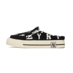 Giày MLB Mule Fleece Monogram New York Yankees Black