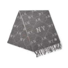 Khăn Quàng Cổ MLB Diamond Monogram Muffler New York Yankees Grey