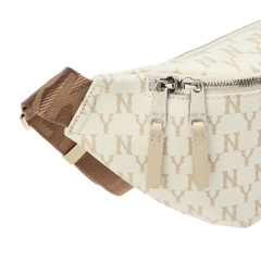 Túi MLB x DISNEY Mickey Monogram Hip Sack New York Yankees Beige