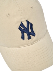 Mũ Lưỡi Trai MLB Ace Unstructured Ball Cap New York Yankees Beige [Karina PICK]