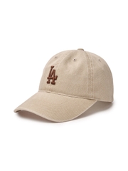 Mũ Lưỡi Trai MLB Basic Washed Unstructured Ball Cap LA Dodgers Beige
