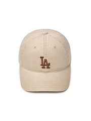 Mũ Lưỡi Trai MLB Basic Washed Unstructured Ball Cap LA Dodgers Beige