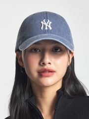 Mũ Lưỡi Trai MLB Basic Washed Unstructured Ball Cap New York Yankees Navy