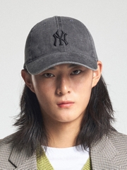 Mũ Lưỡi Trai MLB Basic Washed Unstructured Ball Cap New York Yankees Grey