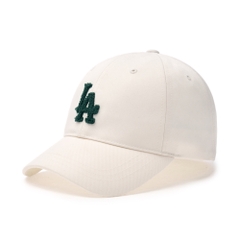 Mũ Lưỡi Trai MLB Varsity One Point Buckle Logo Wappen Unstructured Ball Cap LA Dodgers Cream