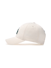 Mũ Lưỡi Trai MLB Varsity One Point Buckle Logo Wappen Unstructured Ball Cap LA Dodgers Cream